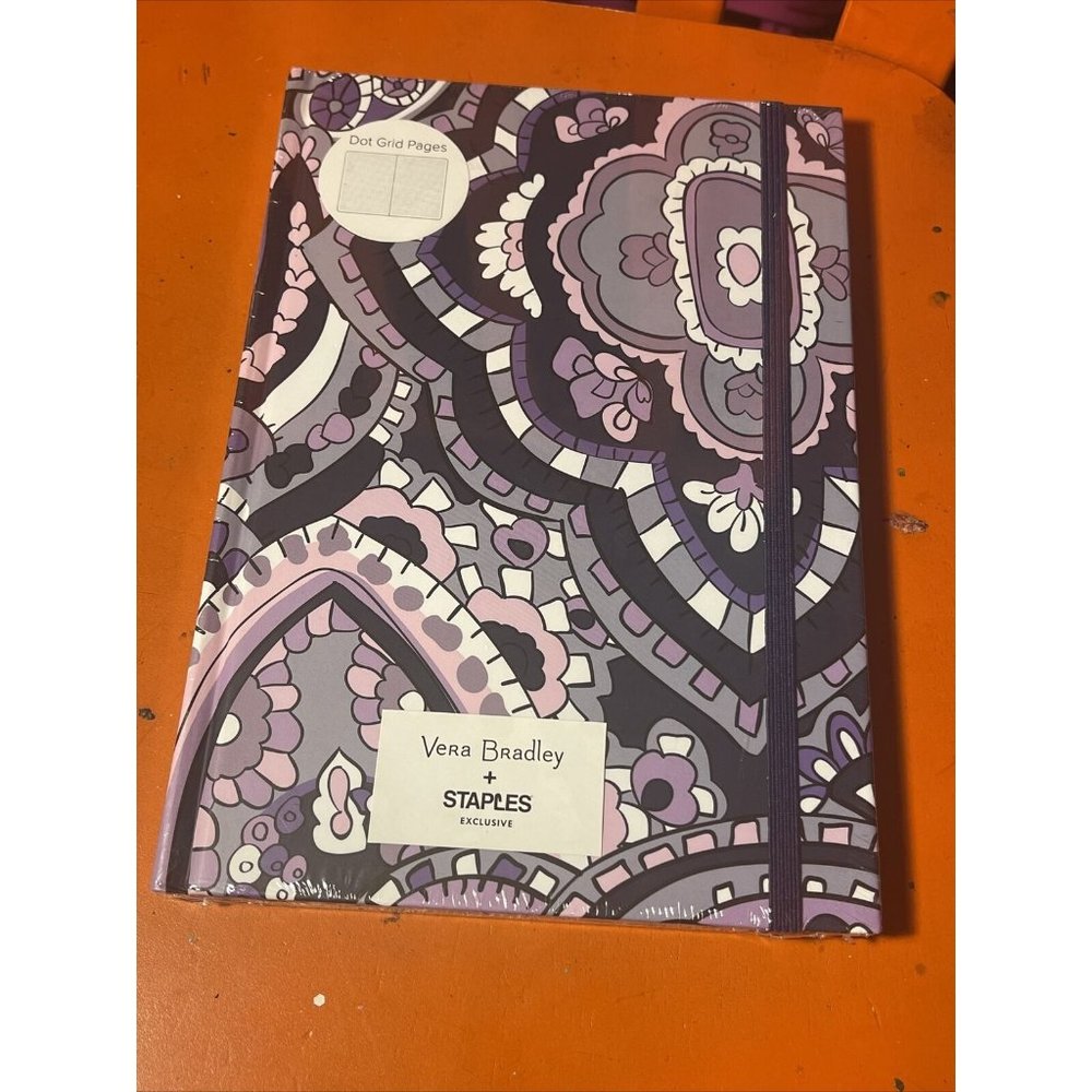 Vera Bradley Dotted Journal Deep Night Paisley 184pgs 8.25” X 5.8 New Sealed